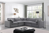 Comfy Modular Sectional – Luxurious Linen Textured Fabric with Plush Down Feather Cushions for Comfort