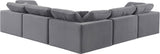 Comfy Modular Sectional – Luxurious Linen Textured Fabric with Plush Down Feather Cushions for Comfort
