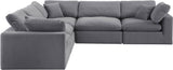 Comfy Modular Sectional – Luxurious Linen Textured Fabric with Plush Down Feather Cushions for Comfort