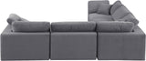 Comfy Modular Sectional – Luxurious Linen Textured Fabric with Plush Down Feather Cushions for Comfort