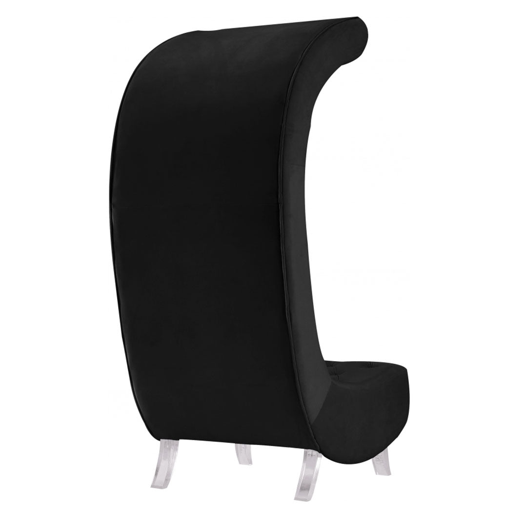 Crescent Velvet Chair