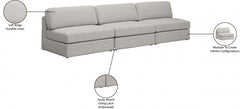 Beckham Linen Textured Modular 114" Sofa