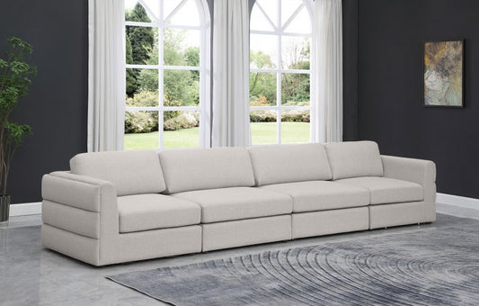 Beckham Linen Textured Modular 152" Sofa