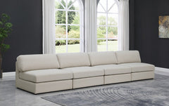 Beckham Linen Textured Modular 152" Sofa