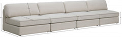 Beckham Linen Textured Modular 152" Sofa