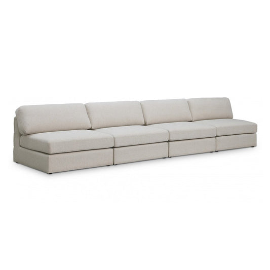 Beckham Linen Textured Modular 152" Sofa