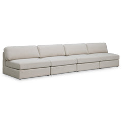 Beckham Linen Textured Modular 152" Sofa