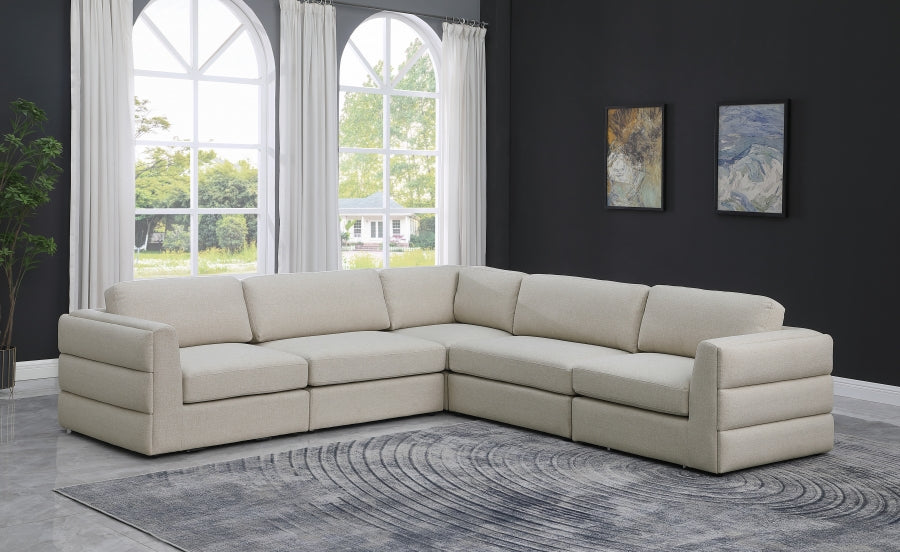 Beckham Linen Textured Modular Sectional