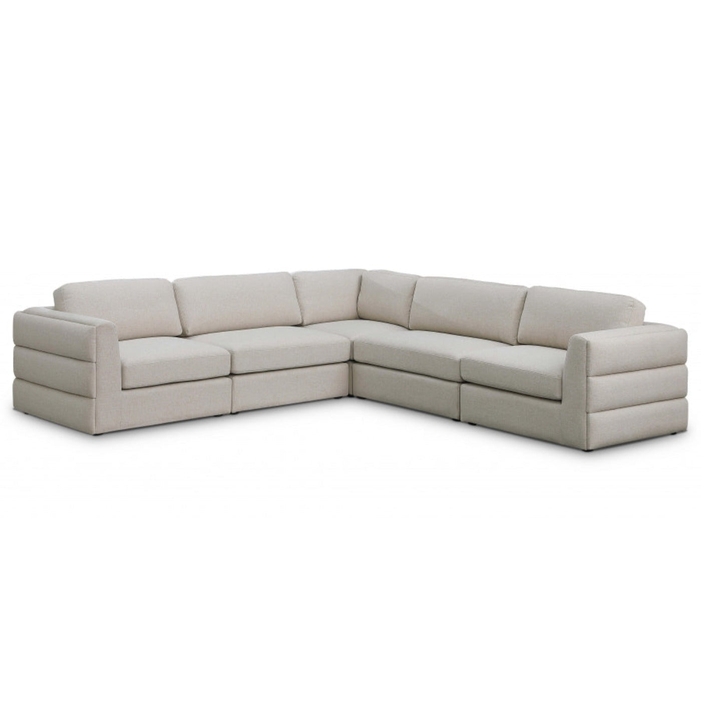 Beckham Linen Textured Modular Sectional