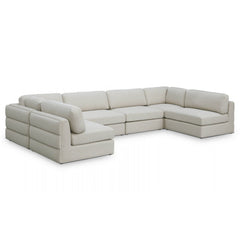 Beckham Linen Textured Modular Sectional