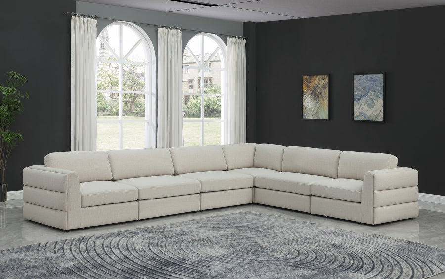 Beckham Linen Textured Modular Sectional