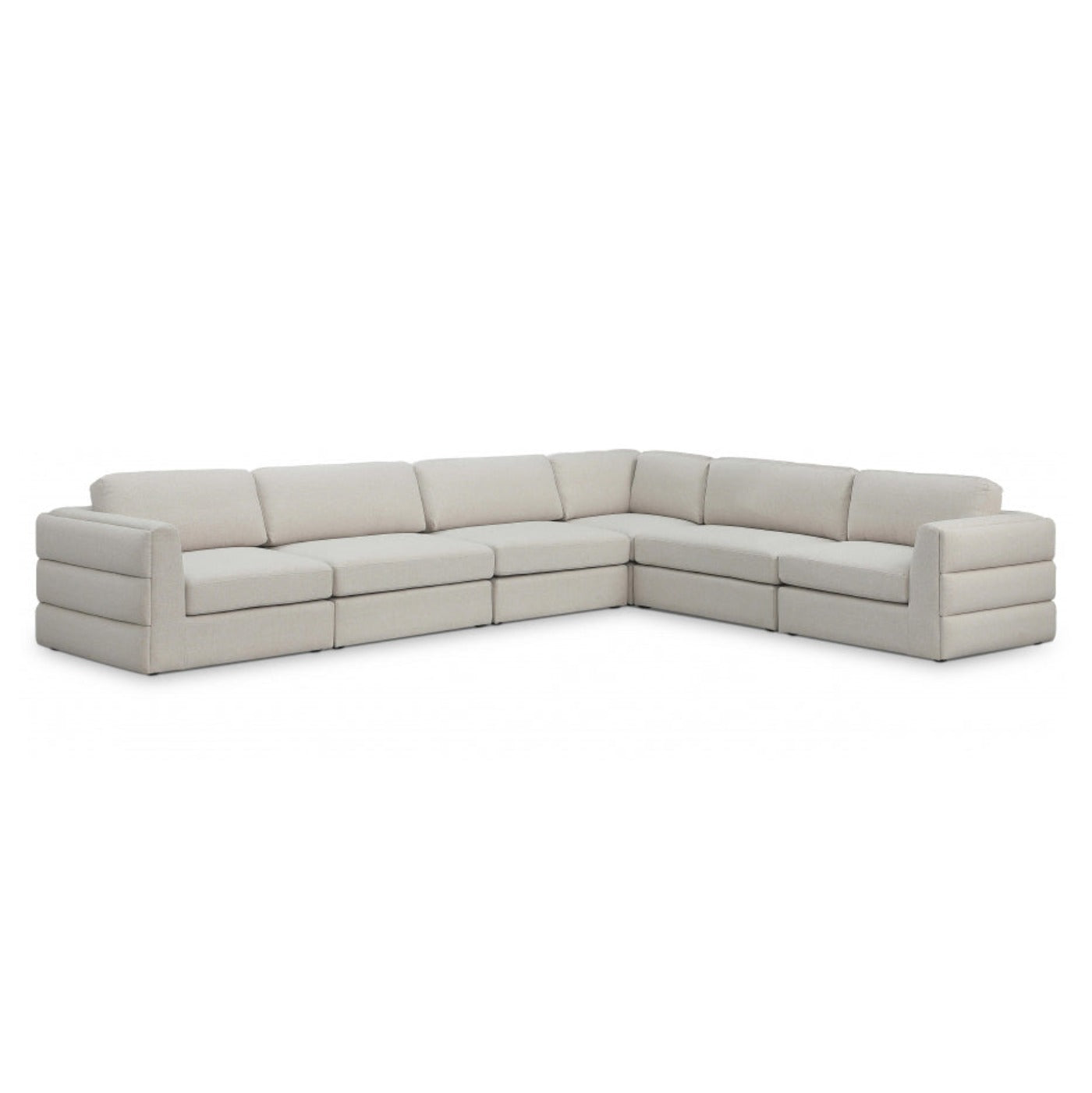 Beckham Linen Textured Modular Sectional