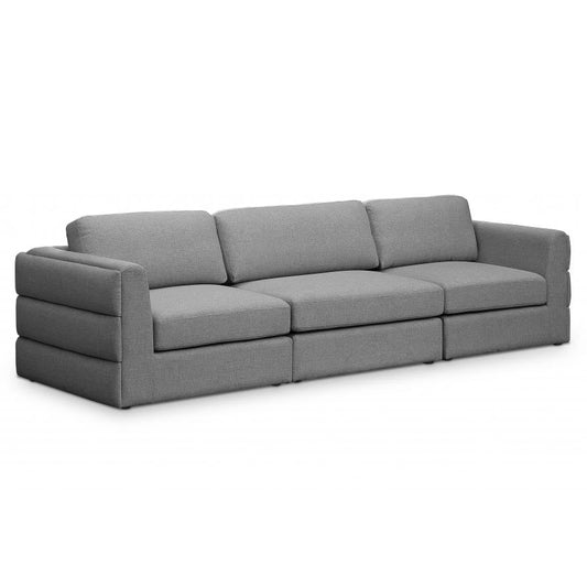 Beckham Linen Textured Modular 114" Sofa