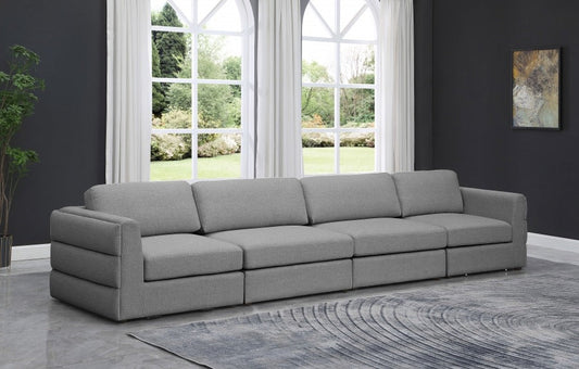 Beckham Linen Textured Modular 152" Sofa