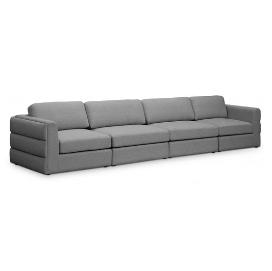 Beckham Linen Textured Modular 152" Sofa