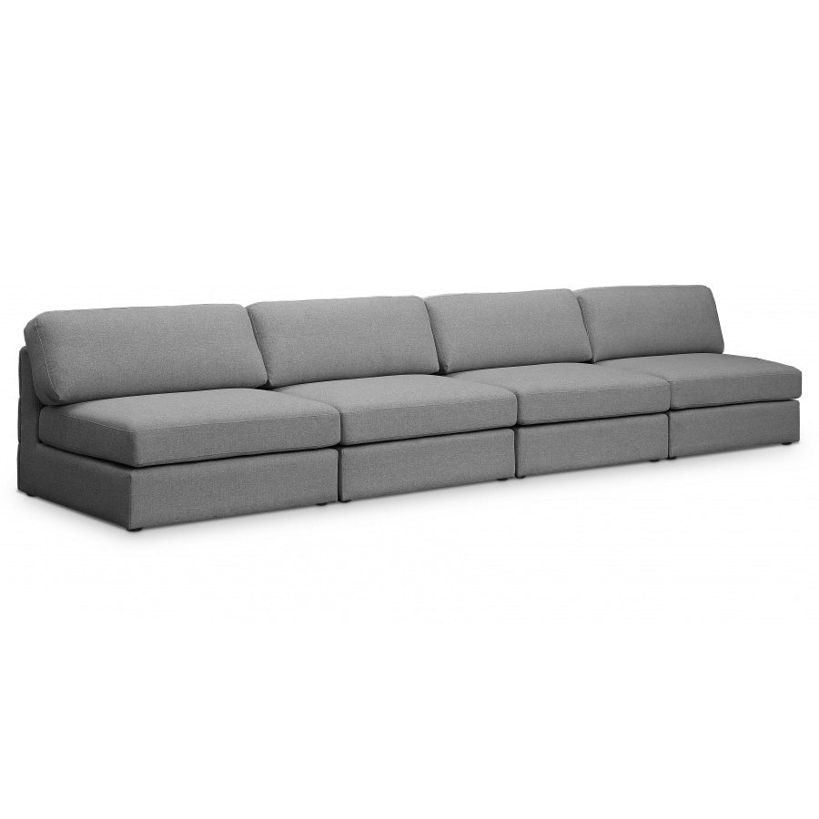 Beckham Linen Textured Modular 152" Sofa