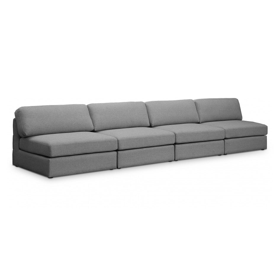 Beckham Linen Textured Modular 152" Sofa