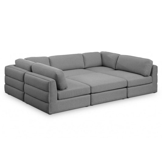 Beckham Linen Textured Modular Sectional