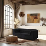 Cascade Loveseat - Modern Curved Arm Design with Deep Channel Tufting for Ultimate Comfort and Style