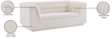 Cascade Loveseat - Modern Curved Arm Design with Deep Channel Tufting for Ultimate Comfort and Style
