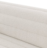 Cascade Loveseat - Modern Curved Arm Design with Deep Channel Tufting for Ultimate Comfort and Style