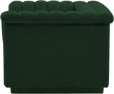 Cascade Chair - Modern Boucle Fabric Seating with Curved Arms and Deep Channel Tufting for Comfort