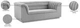 Cascade Loveseat - Modern Curved Arm Design with Deep Channel Tufting for Ultimate Comfort and Style