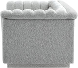 Cascade Loveseat - Modern Curved Arm Design with Deep Channel Tufting for Ultimate Comfort and Style