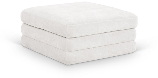 Stellar - Chenille Fabric Upholstered Modular Modular Ottoman