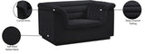 Cascade Chair - Modern Boucle Fabric Seating with Curved Arms and Deep Channel Tufting for Comfort