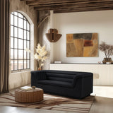 Cascade Loveseat - Modern Curved Arm Design with Deep Channel Tufting for Ultimate Comfort and Style