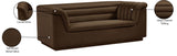 Cascade Loveseat - Modern Curved Arm Design with Deep Channel Tufting for Ultimate Comfort and Style
