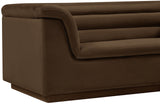 Cascade Loveseat - Modern Curved Arm Design with Deep Channel Tufting for Ultimate Comfort and Style