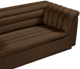 Cascade Loveseat - Modern Curved Arm Design with Deep Channel Tufting for Ultimate Comfort and Style