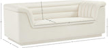 Cascade Loveseat - Modern Curved Arm Design with Deep Channel Tufting for Ultimate Comfort and Style