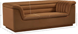 Cascade Loveseat - Modern Curved Arm Design with Deep Channel Tufting for Ultimate Comfort and Style