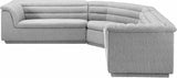 Cascade Modular Sectional - Sleek Curved Arms & Deep Channel Tufting for Ultimate Comfort & Style