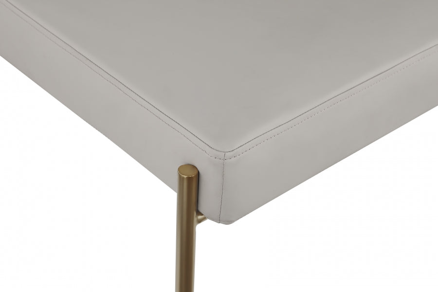 Carly Boucle Fabric & Faux Leather Counter Stool