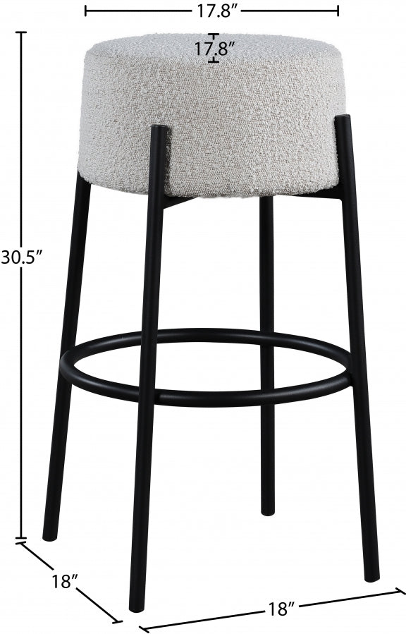 Avalon Boucle Fabric Bar Stool