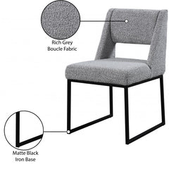 Jayce Boucle Fabric Dining Chair