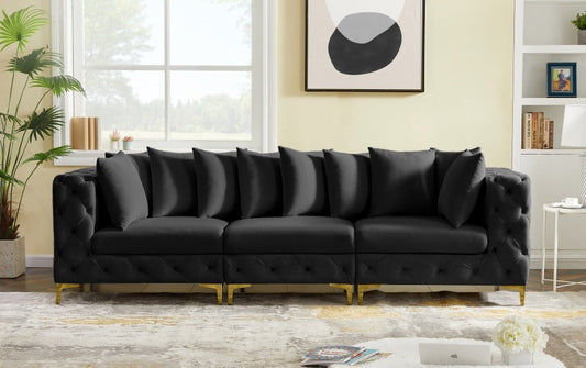 Tremblay 108" Velvet Modular Sofa