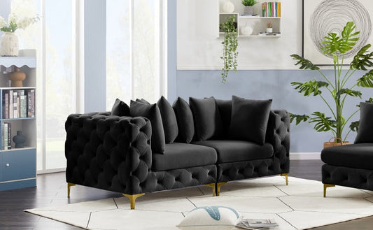 Tremblay 78" Velvet Modular Sofa