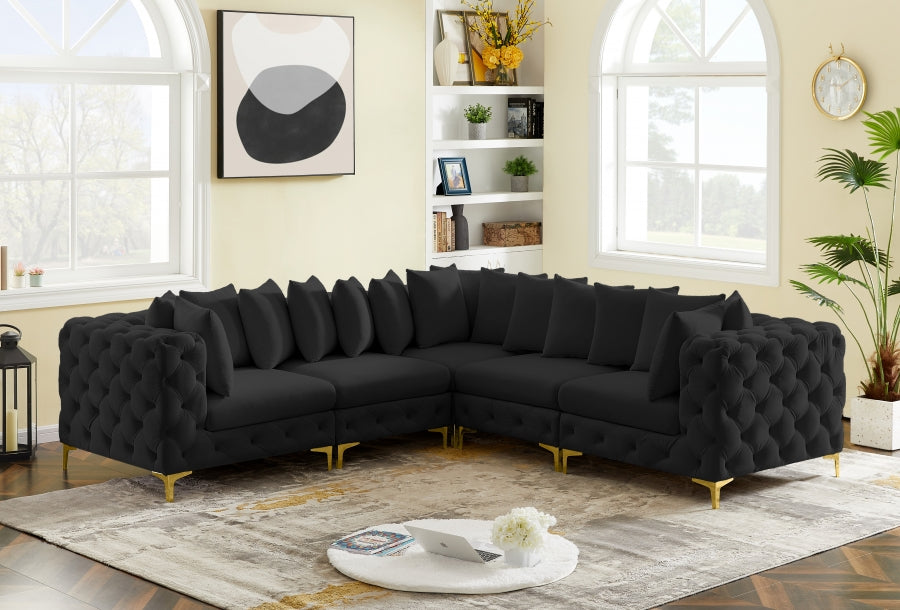 Tremblay Velvet Modular Sectional