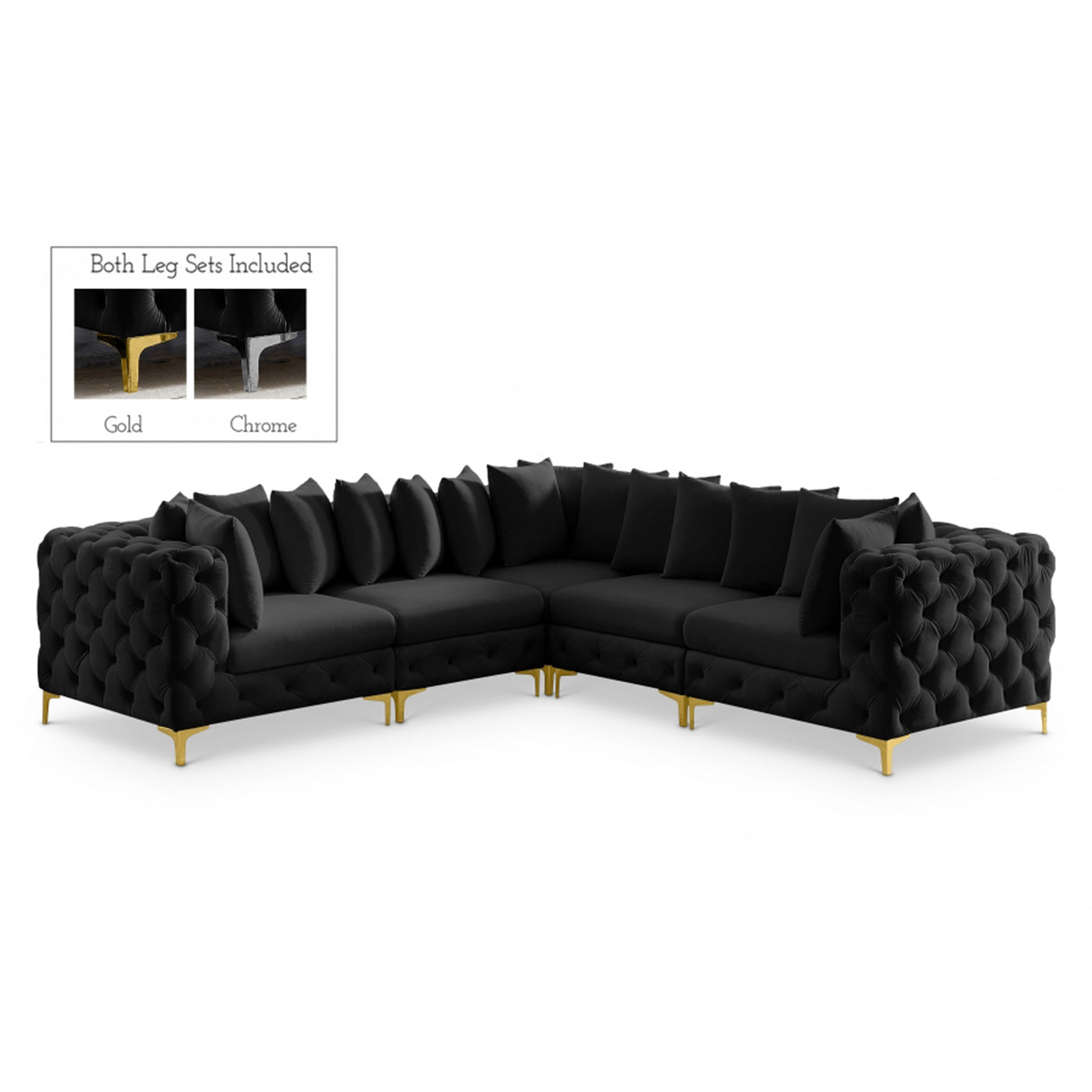 Tremblay Velvet Modular Sectional