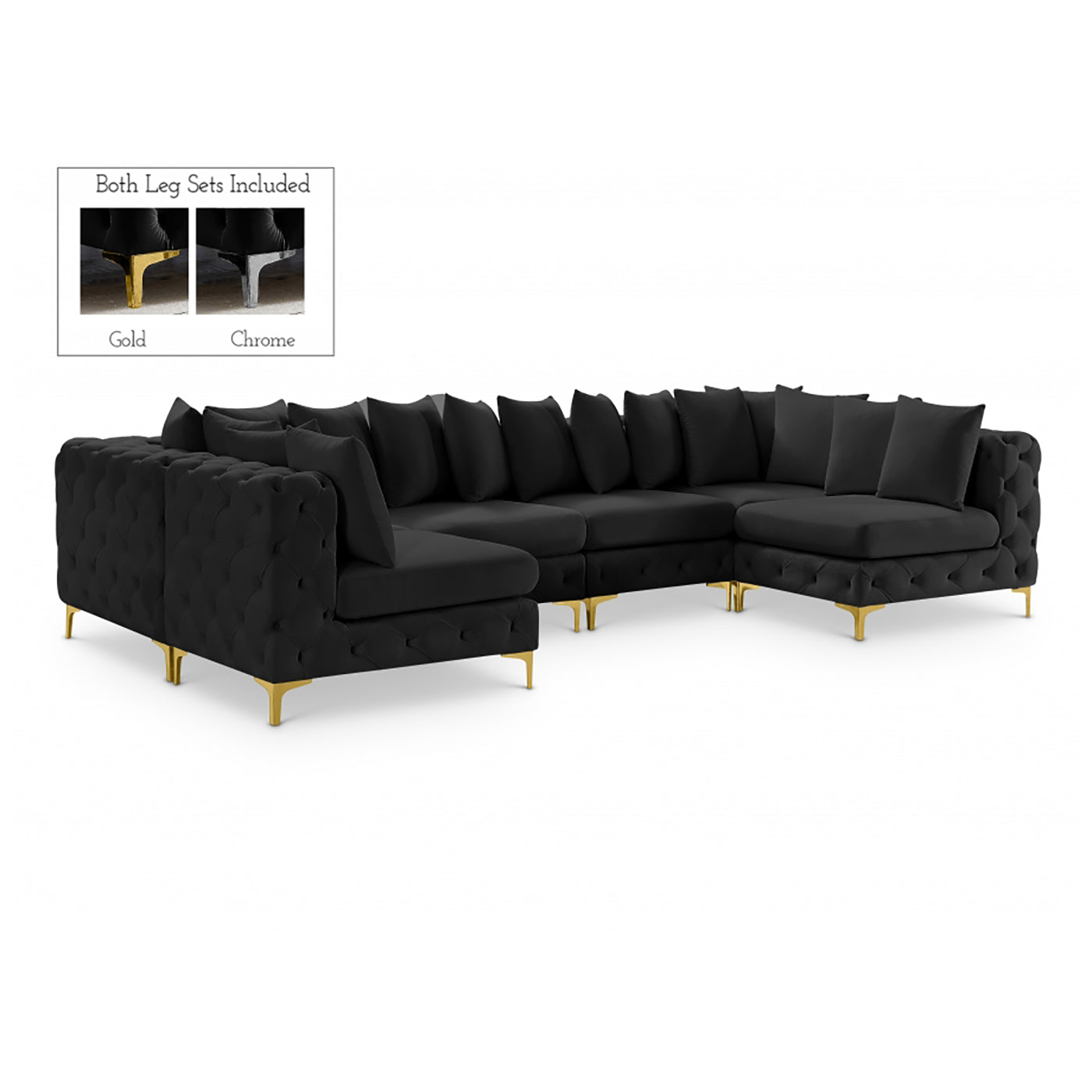 Tremblay Velvet Modular Sectional