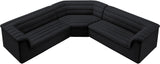 Cascade Modular Sectional - Sleek Curved Arms & Deep Channel Tufting for Ultimate Comfort & Style
