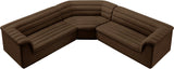 Cascade Modular Sectional - Sleek Curved Arms & Deep Channel Tufting for Ultimate Comfort & Style