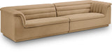 Cascade Modular Sofa - Elegant Curved Design with Deep Channel Tufting for Ultimate Comfort and Style