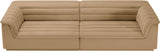 Cascade Modular Sofa - Elegant Curved Design with Deep Channel Tufting for Ultimate Comfort and Style