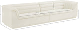 Cascade Modular Sofa - Elegant Curved Design with Deep Channel Tufting for Ultimate Comfort and Style